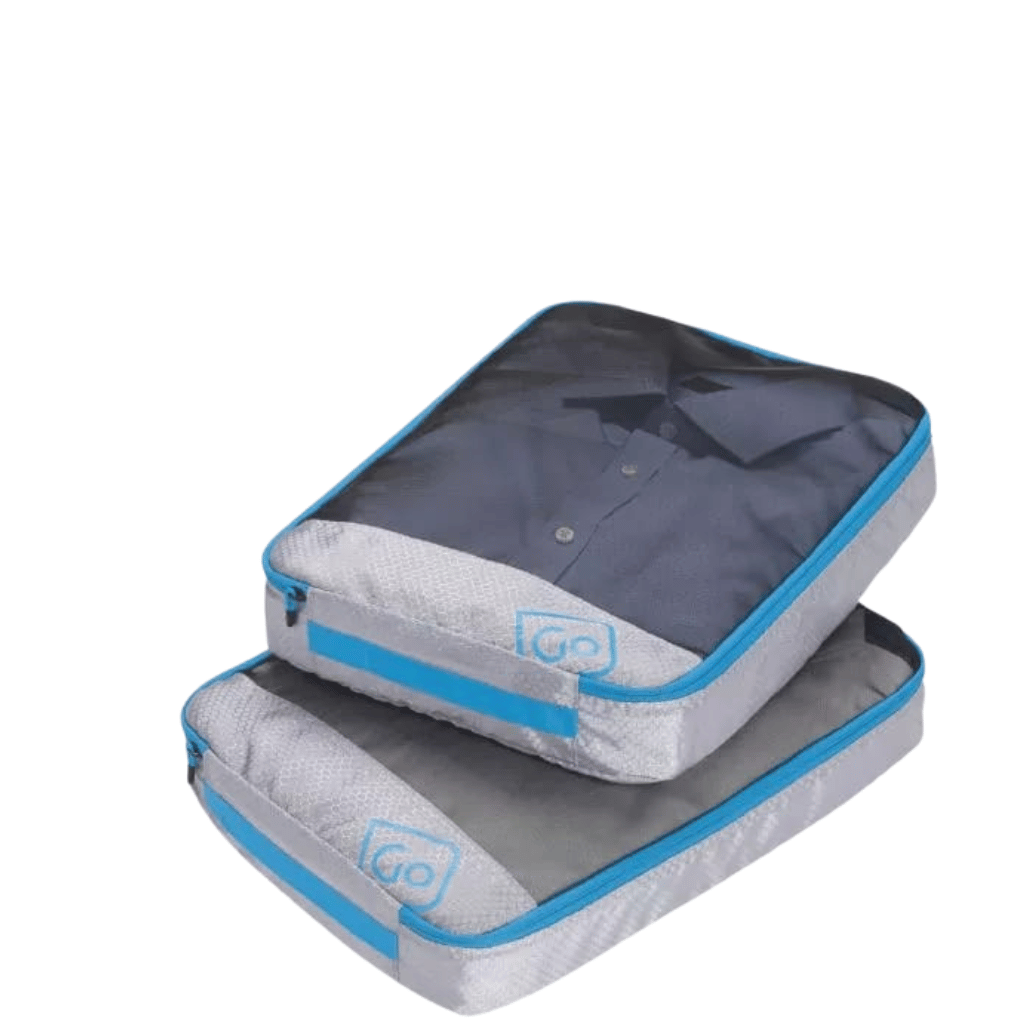 DEsign Go Twin packing cubes 285 new blue front3qrtr png