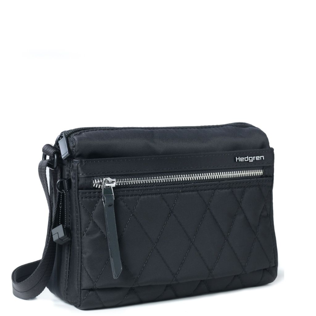 Hedgren Inner City 176 Quilt Black Handbag Front3qrtr