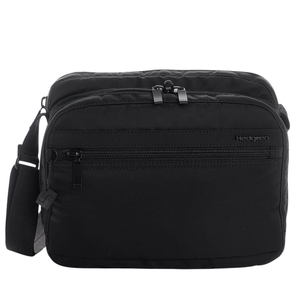Hedgren Inner City Handbag HIC226 Metro Crossover Black Front jpg