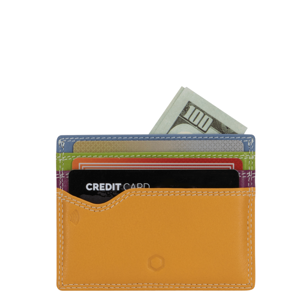 Jekyll and Hide Leather Credit card holder Carribean 2228 Fiji front primary png