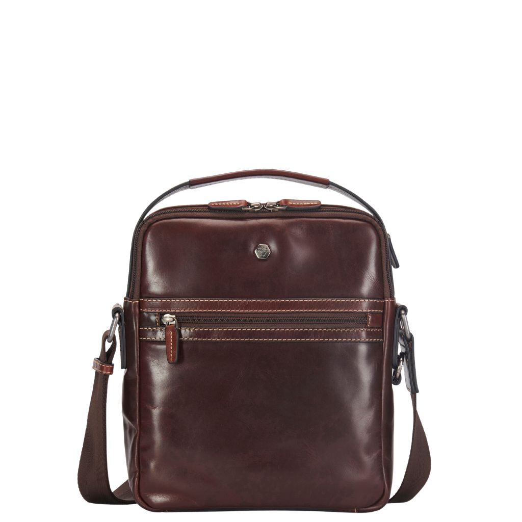 Jekyll And Hide Oxford 3688 Crossbody Dark Brown Front
