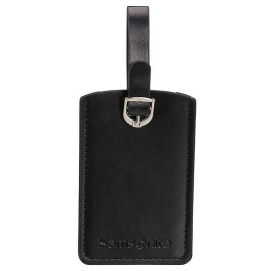 Samonite Global TA Black luggage Tags twinset front single jpg