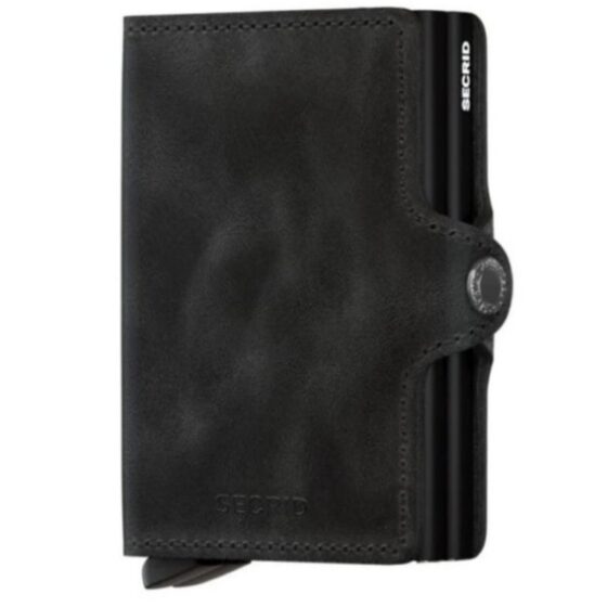 Secrid Twinwallet Vintage Cctv Black Front3qrtr